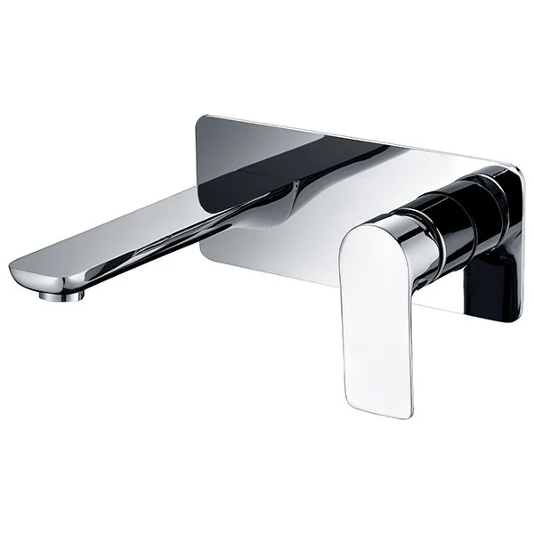 Wall Mounted Chrome BasinBath Mixer