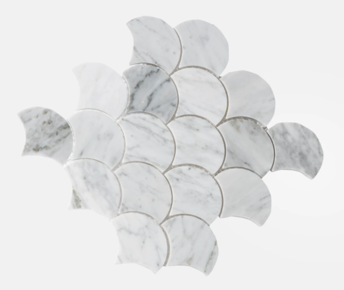 Fish Scale Carrara Marble 225x230png