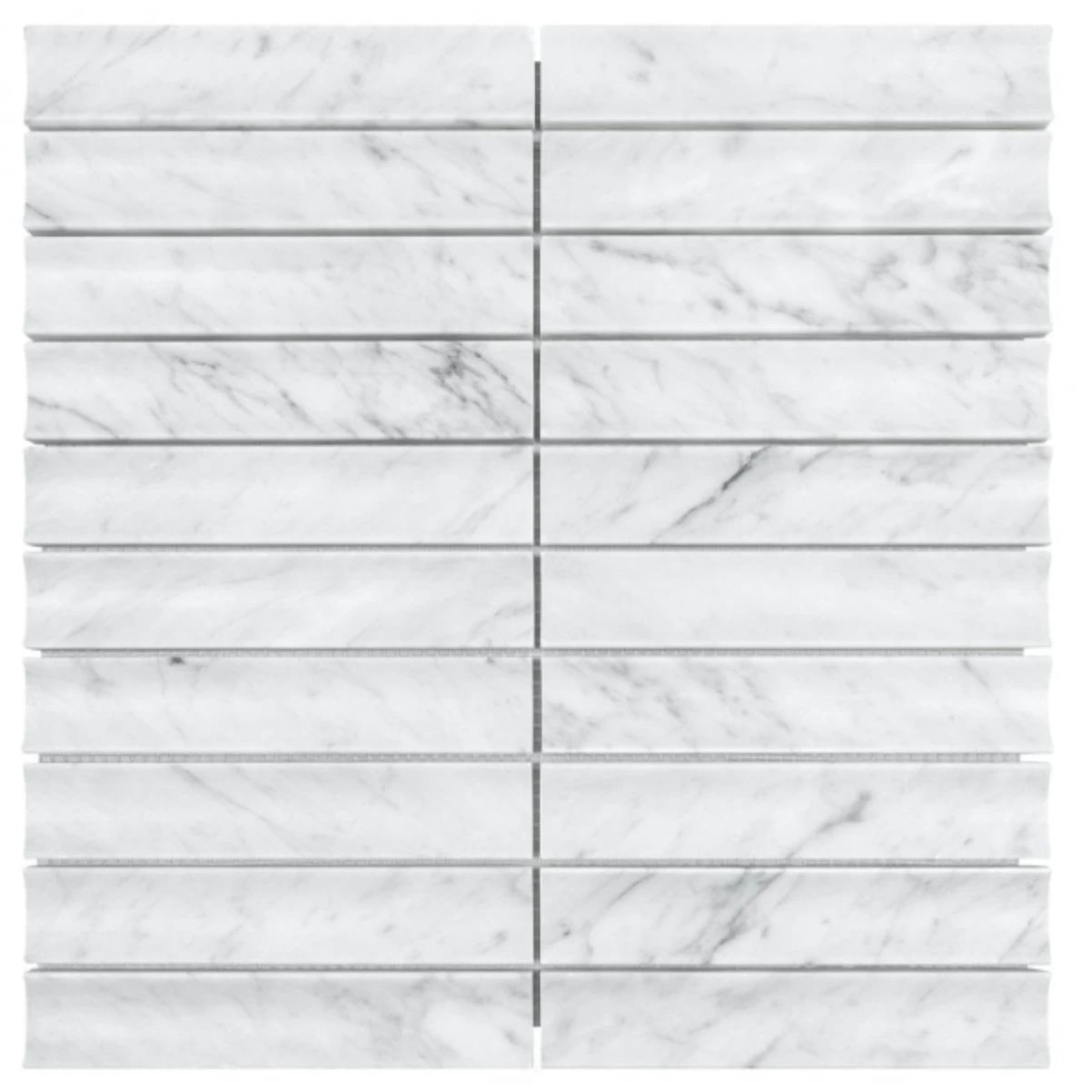 Finger White Carrara Marble 305x305