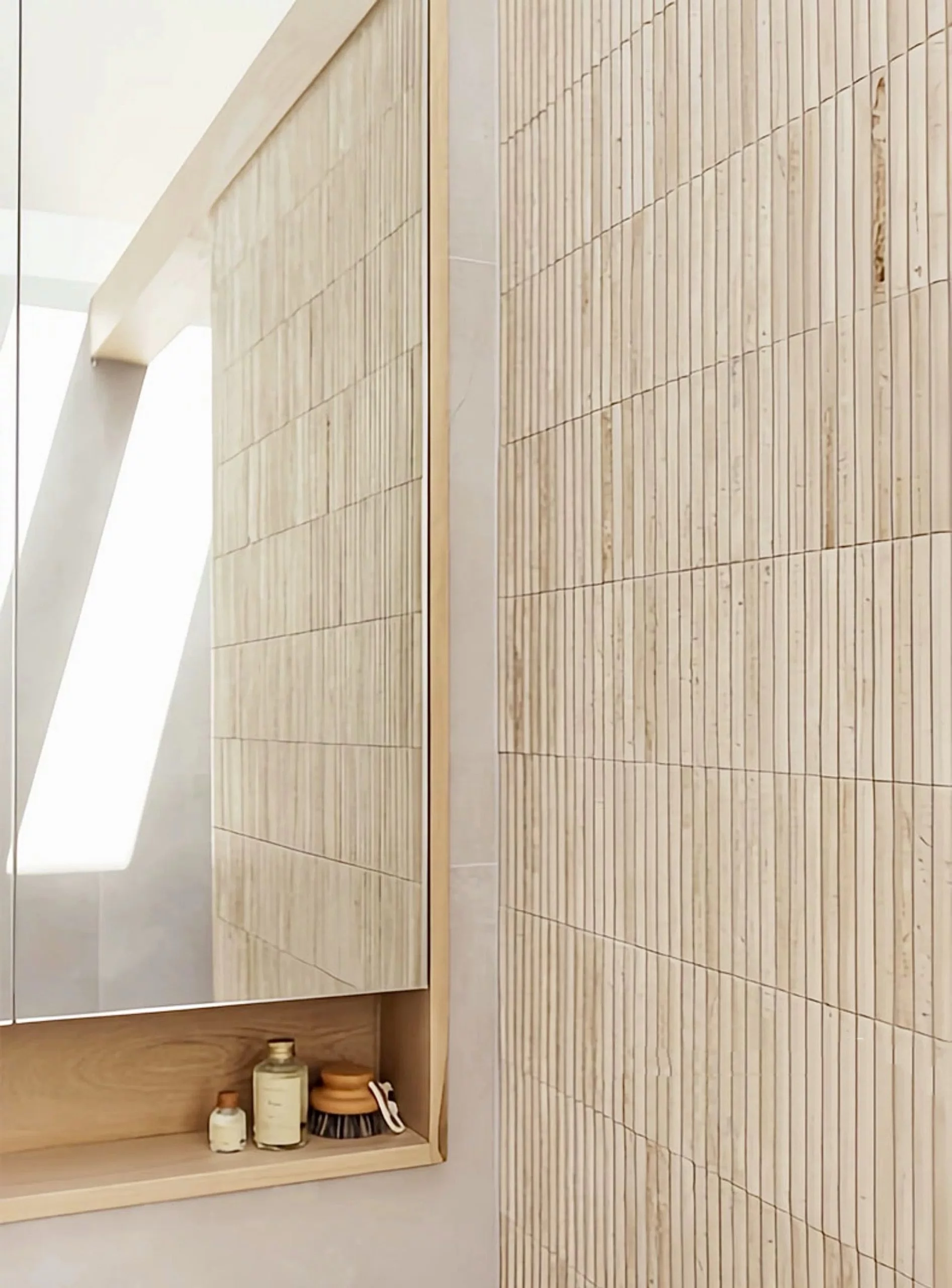 Ivory Travertine Convex Mosaics 4