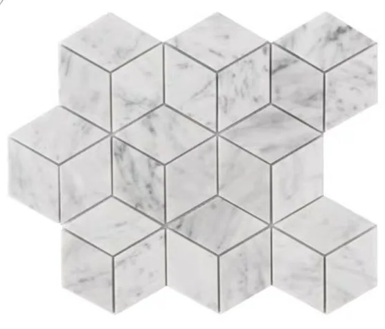 Carrara Marble Diamond Mosaic