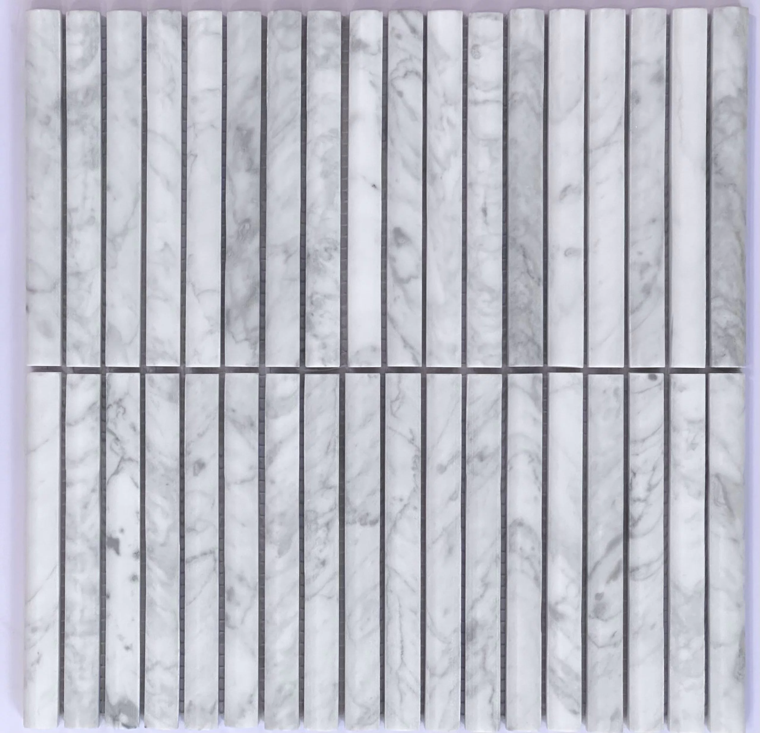 Carrara Marble Convex Mosaics