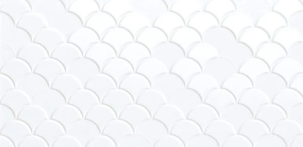 Fish scale 3D White