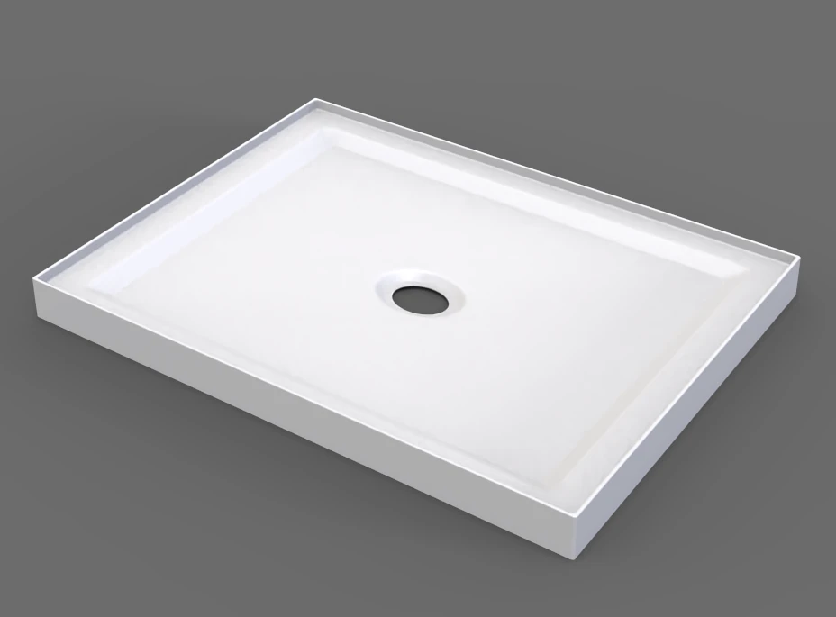 Square Acrylic Fiberglass Shower Base 9001200