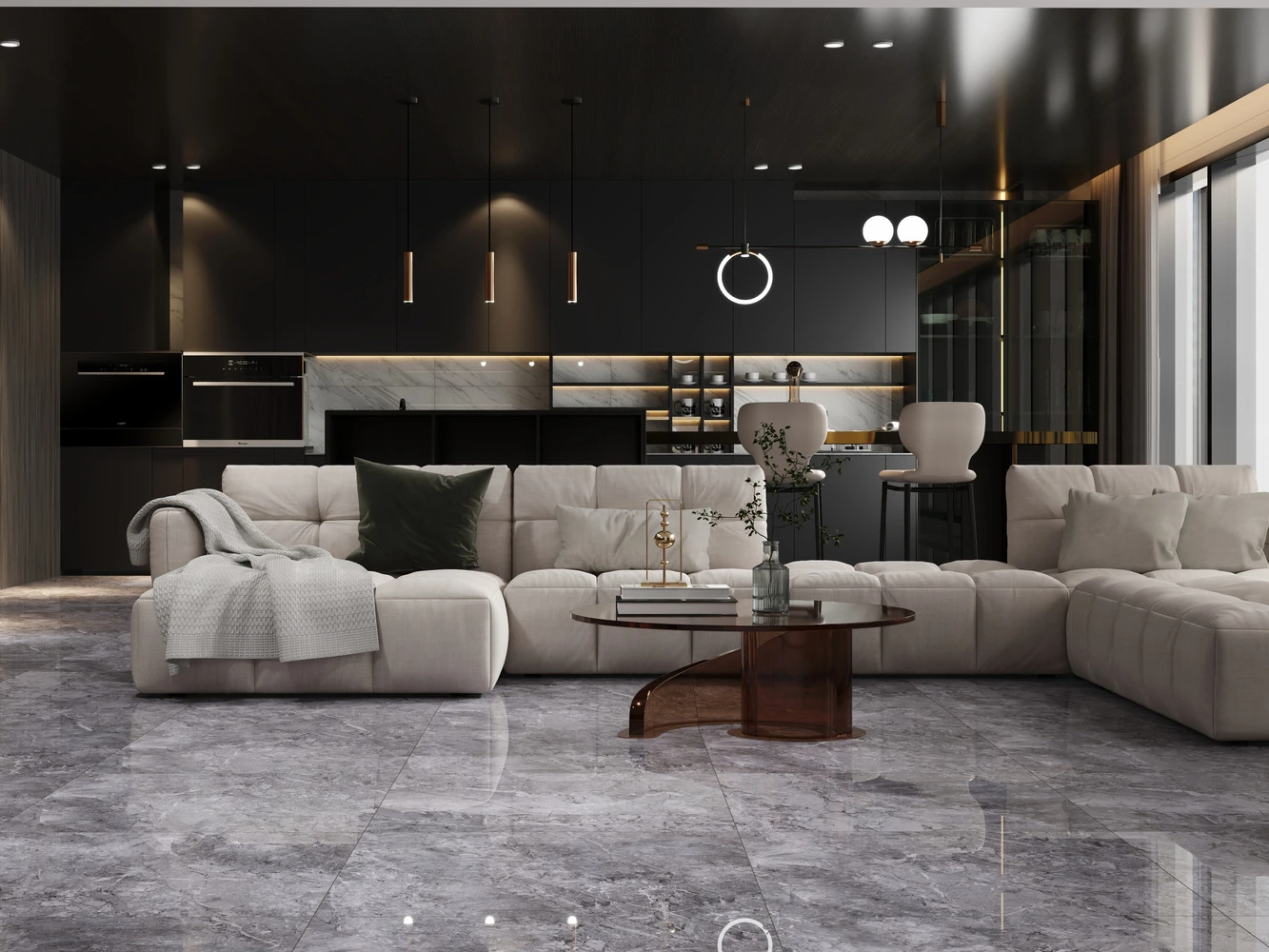 Marmo Breccia Grey Polished 2