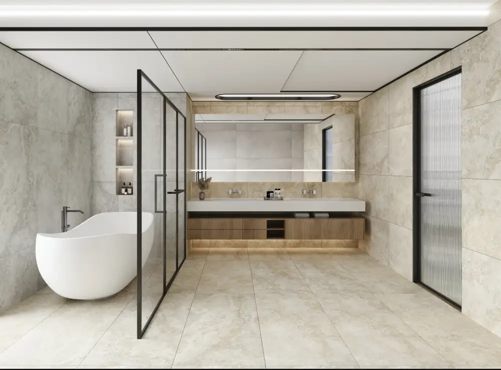 Travertine Cross Crema Matt 2