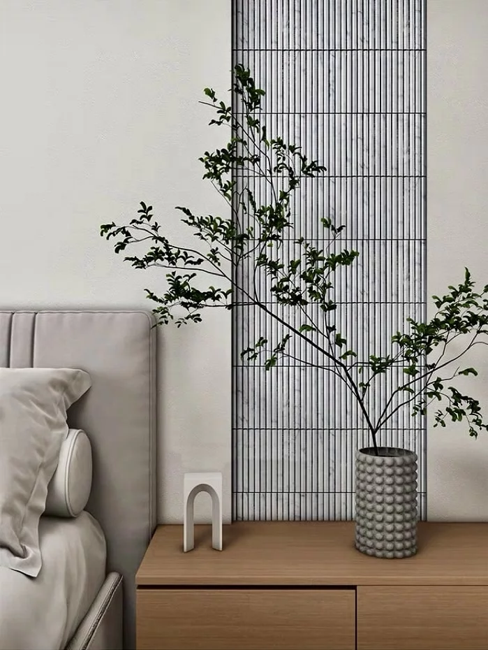 Carrara Marble Convex Mosaics 5