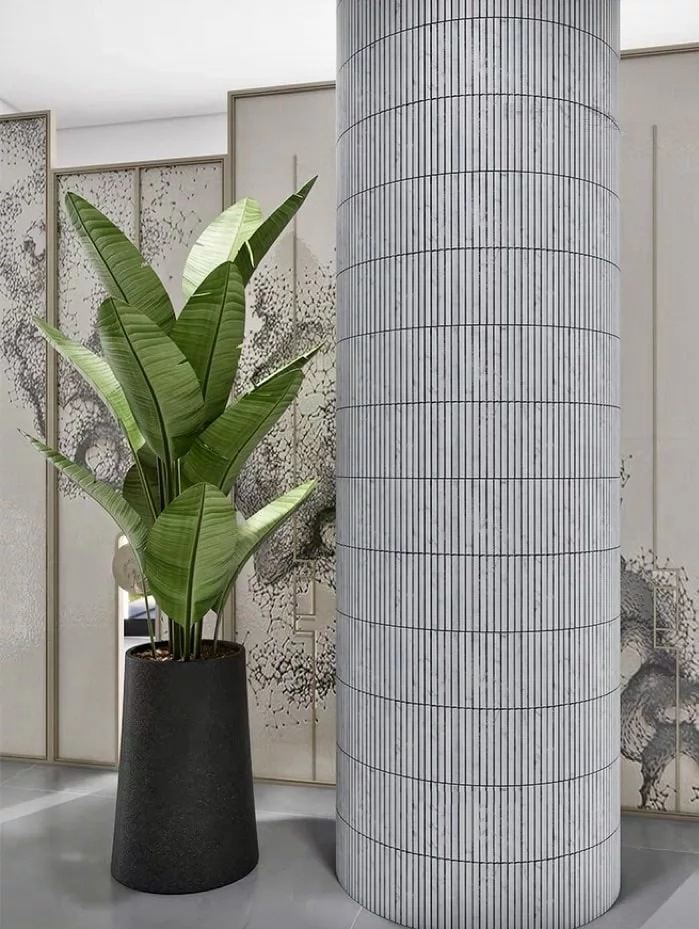 Carrara Marble Convex Mosaics 4